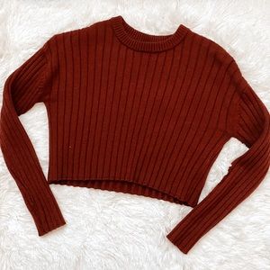 Ribbed Boxy Sweater